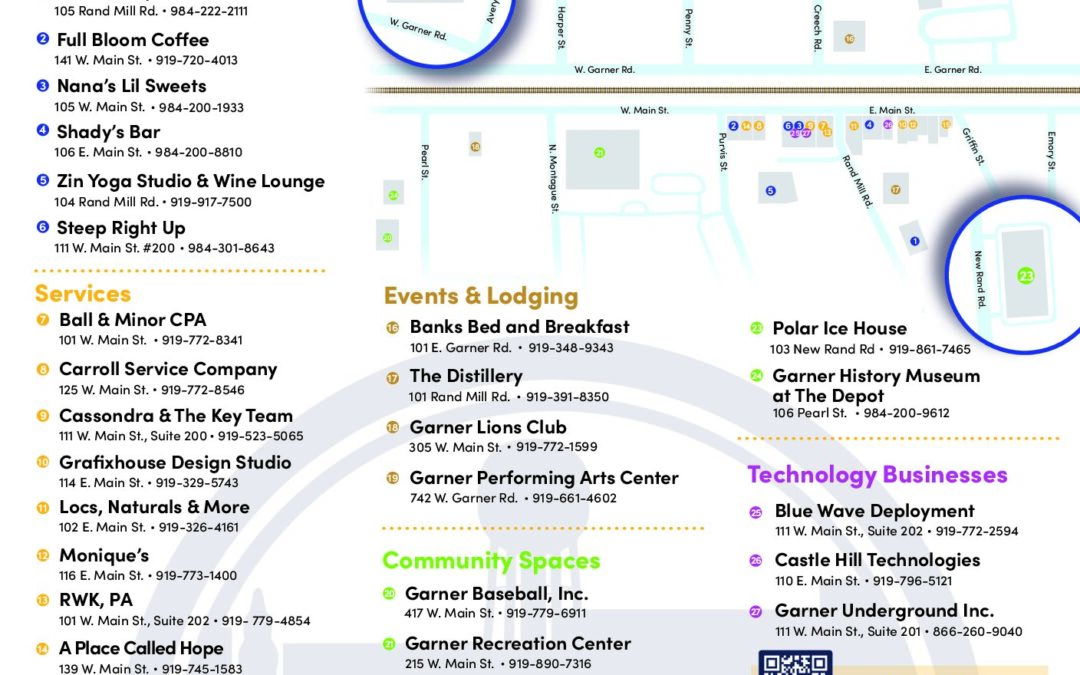 Introducing the new downtown garner brochure!